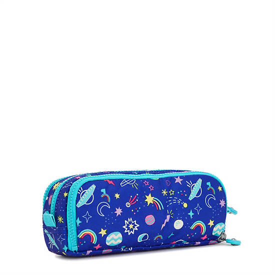 Kipling Gitroy Printed Pencil Case Taske Mørkeblå | DK 1909DF